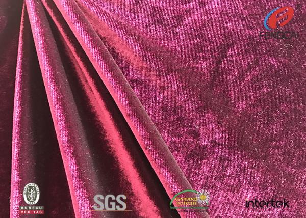 Buy cheap Knit Azo-free Shiny Stretch Polyester Spandex Velvet Fabric For Garment from wholesalers