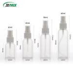 30ml 50ml 80ml PET Collar Round Frosted Empty Cosmetic Lotion Plastic Bottle For