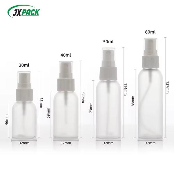 Buy cheap 60ml 80ml 100ml White Clear Plastic Spray Bottle For Cosmetic Packaging Pet Fine Mist from wholesalers