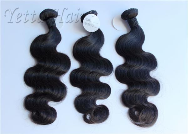 Buy cheap Tangle Free Natural Black Malaysian Hair Extensions Full Ends No Mixture from wholesalers