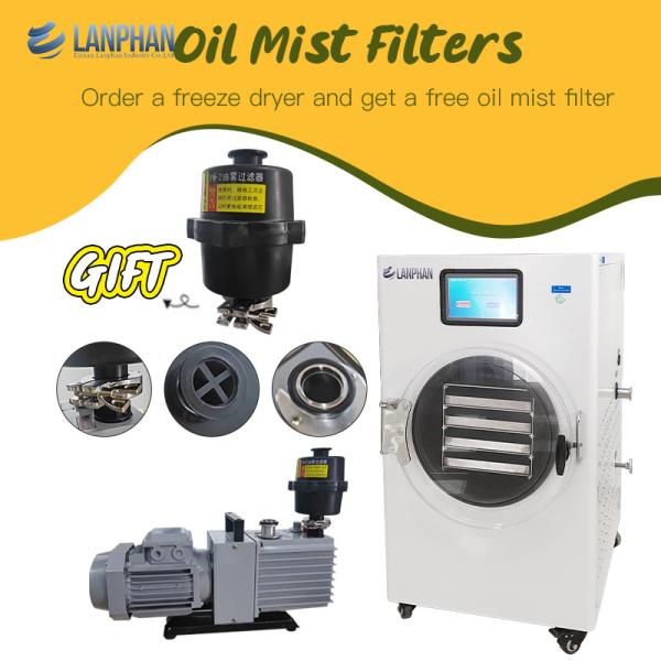 Buy cheap Vacuum Freezer Machine Home Freeze Dryers Drying Food Equipment With Oil Mist Filter from wholesalers