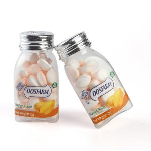 Buy cheap ISO22000 Fruit Hard Candy With Transparent Bottle Pack from wholesalers