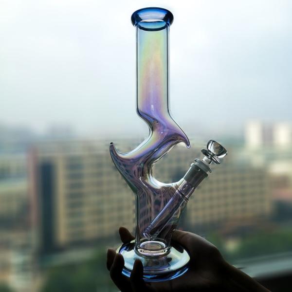 Buy cheap Small Glass Recycler Bong Hookah Transparent Water Smoking Pipe Bubbler from wholesalers