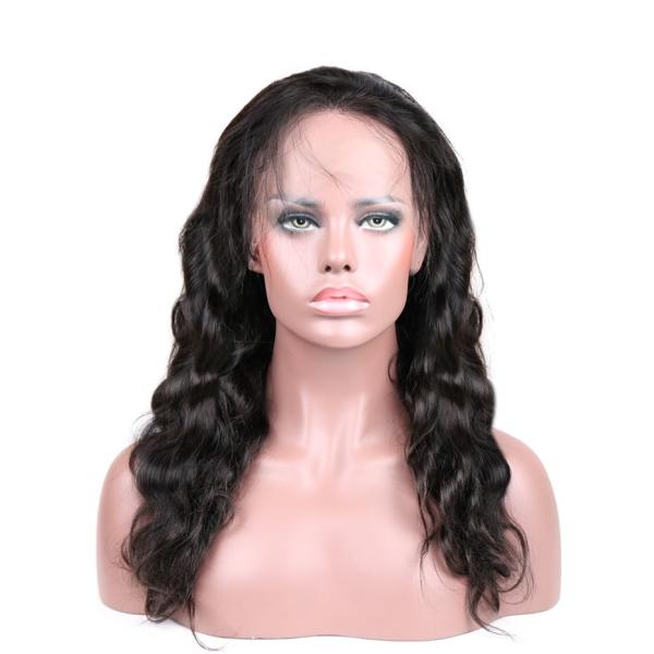 Body Wave 360 Lace Frontal Wig With Baby Hair Pre Plucked Remy Hair Natural
