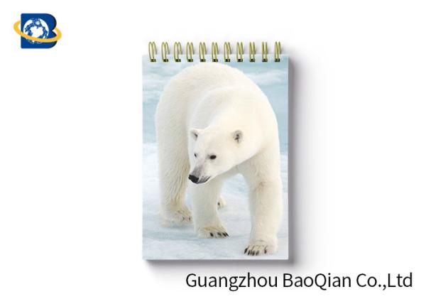 Buy cheap Polar Bear Animal Custom Spiral Notebooks School Stationery Set 3D Printing Cover from wholesalers