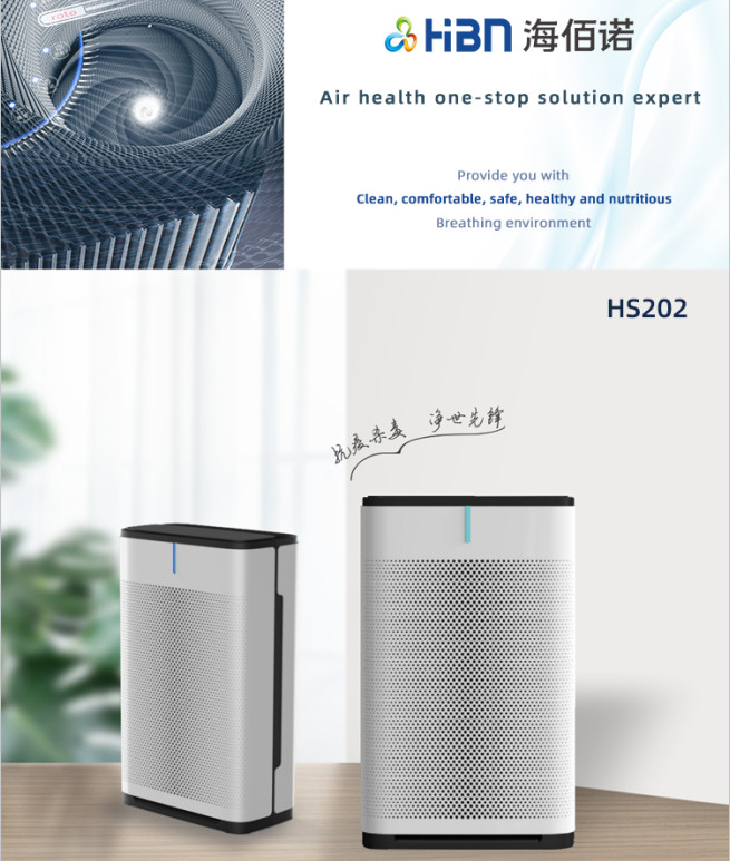 Remove Dust Bad Smells UVC LED Air Purifier 29db Super Quiet Sleep Mode For Bedroom