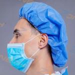 Blue Laboratory Surgeon Ultrasonic Disposable Bouffant Cap