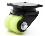 Flange Type 1700kg 75mm Heavy Duty Dual Wheel Casters Low Height