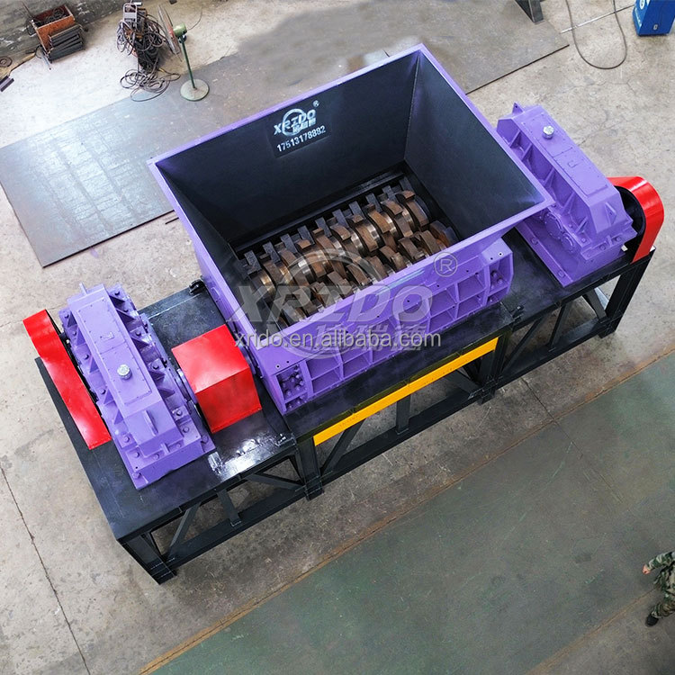 Multi Function Double Shaft Plastic Shredder Waste Metal and Plastic Crusher Shredder Machine for Hdpe Plastic