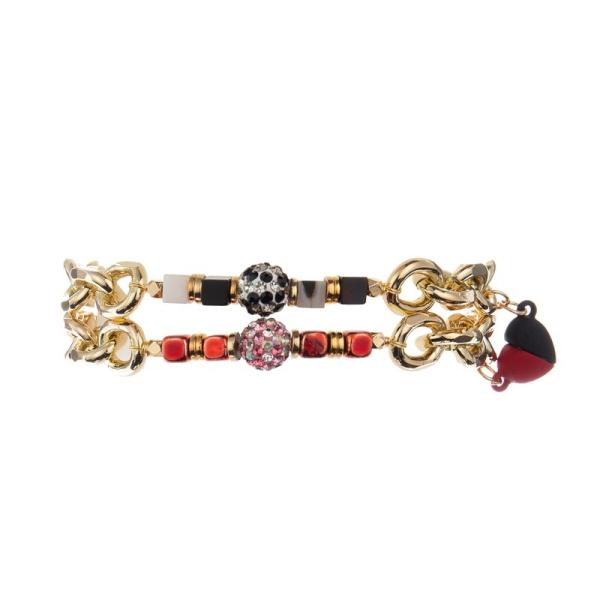 Buy cheap Magnetic Love Heart Charm Chain Link Bracelet Set Valentine'S Day Gift from wholesalers