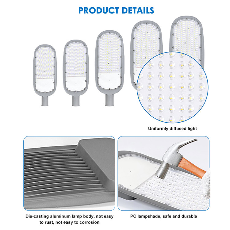 High Efficiency Led Street Light Die-Casting Aluminum Street Light Ip66 Waterproof