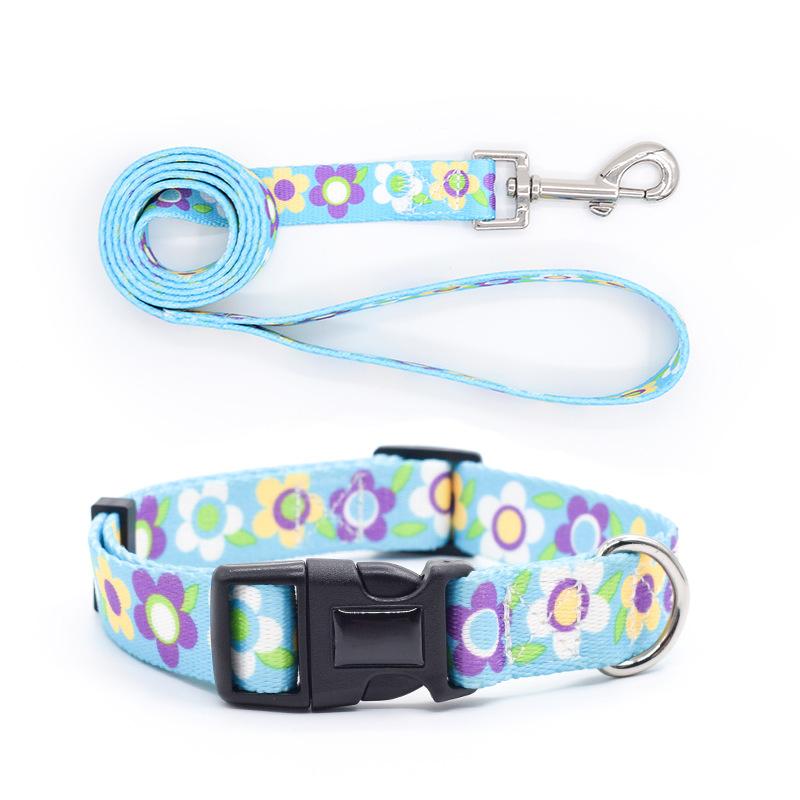 Customizable Adjustable Tactical Dog Collar and Leash Set Heavy Duty Canines