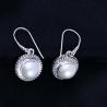 Buy cheap Vintage Sterling Silver Round Shell Pearl Bead Drop Dangle Earrings (060320) from wholesalers