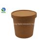Buy cheap 480ml Disposable Kraft Paper Food Buckets With Lid from wholesalers