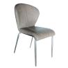 Buy cheap Customized PU Dining Chairs Chrome Plated Legs High Density Sponge from wholesalers