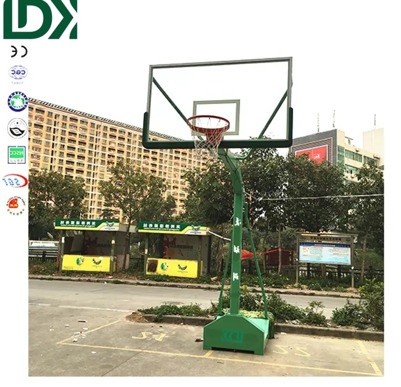 Lifetime Outdoor Basketball Stand Glass Backboard Basketball Hoop For Youth