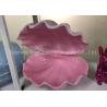 Buy cheap Large Size Pink Fiberglass Sea Shell With Smooth Inside For Displaying Bag / Shoes from wholesalers