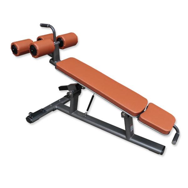 Buy cheap Gray Frame Abdominal Bench Machine With Roller Wheel from wholesalers