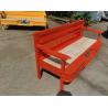 Buy cheap Classic Industrial Red / Yellow Iron Frame Chevy Car Bench With Wood Seat from wholesalers