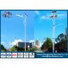 Buy cheap Conical , Round Outdoor Solar Powered Light Post Outdoor Lamp Pole With Solar Panel from wholesalers