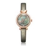 Pearl Shell 26mm Ladies Quartz Watch Small Size Thin Belt 30 Meters Waterproof
