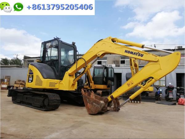 Buy cheap Good Condition 5 Ton Used Mini Excavator Komatsu PC55MR Digger With Air Conditioner from wholesalers