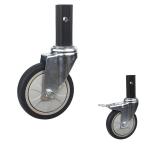4" Square Stem Silent Food Cart Service Cart Casters Dust Resistant Trolley