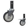 Buy cheap 4" Square Stem Silent Food Cart Service Cart Casters Dust Resistant Trolley Wheels Heavy Duty Wholesale from wholesalers