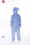 Blue Stitch Kigurumi Onesie Halloween Animal Kids Pajamas Breathable Unisex