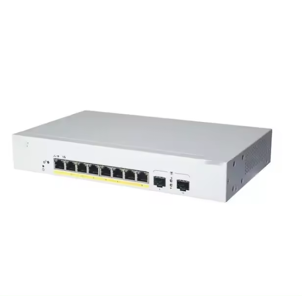 SNMP Function 8-Port Network Switch C1000-8T-2G-L with 2x1G SFP GE Network Advantage
