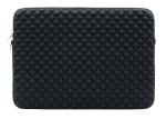 7mm Foam Padding Laptop Sleeve Bags Grey Compression Film Design With Zipper