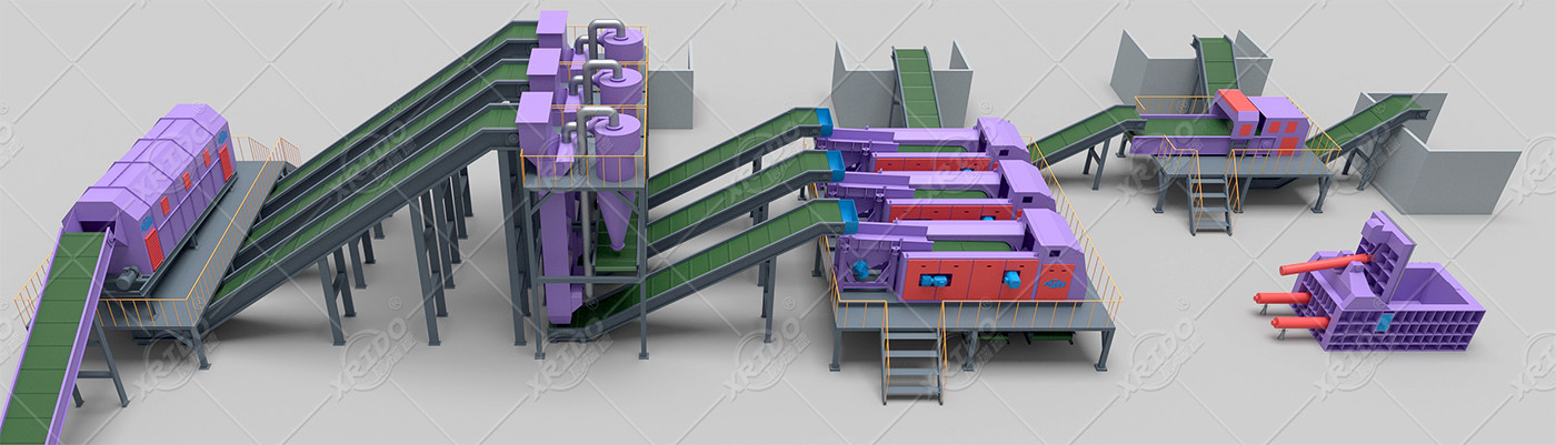 Non Ferrous Sorting Recycling Machines Nonferrous Metals Separation Machine Scrap Steel Crushing Material Separator Machine