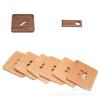 Buy cheap Khaki Beech Wooden Cooking Utensils Custom Insulation Square Wooden Placemats from wholesalers