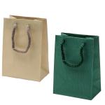 Euro Tote Embossed Features Durable Rope Handles And Ribbed Textured Cardboard