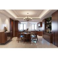 Buy cheap Modern Chinese Red Brown Stainless Steel Kitchen Units Sophisticated Luxurious product