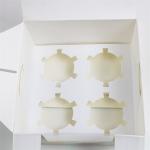 Takeaway cake box packaging with clear window cake disposable box packaging
