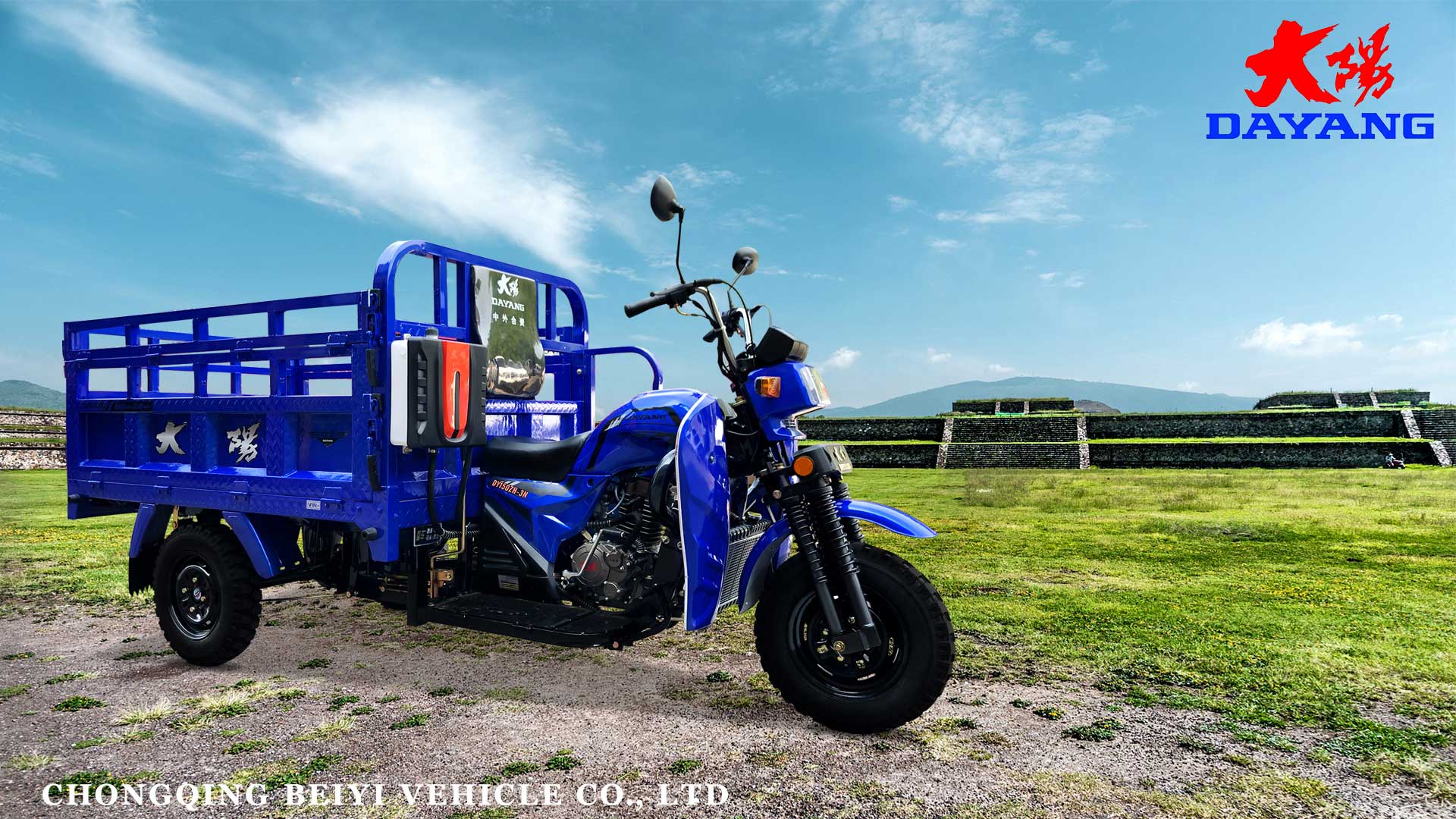 DAYANG DY-Q2 175cc Africa Heavy Load Motor Tricycle 3150 mm Length 4.5 Load Capacity