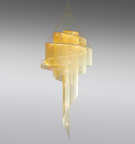 Buy cheap Large Hotel Staircase Stairwell Living room tassels Spirl Chandelier（WH-CC-28） from wholesalers