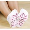 Buy cheap White Color Fashion Cotton Yoga Socks , Anti Slip Elastic Womens Pilates Socks from wholesalers