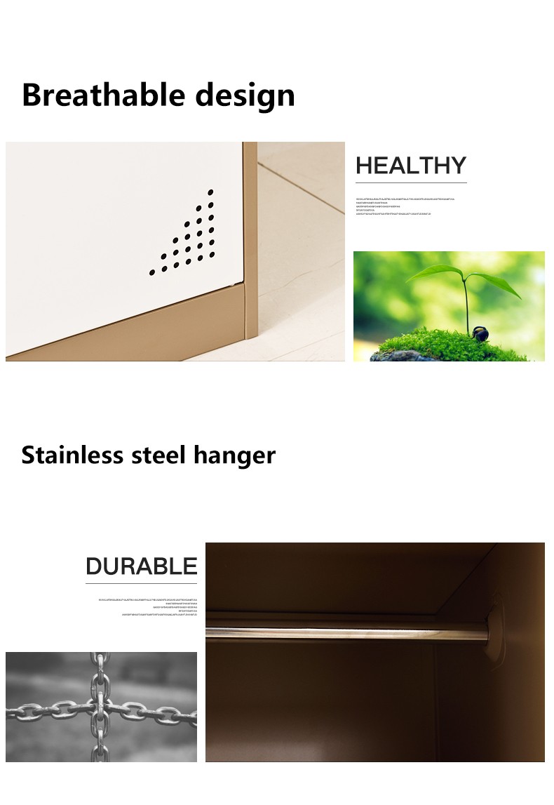Knock Down ODM 4 Door Metal Locker Storage Cold Rolled Steel