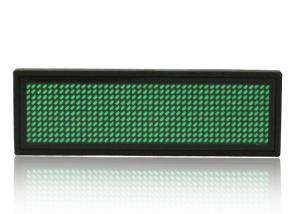 Buy cheap Green Programmable LED Name Badge 92x27x7 mm With Mobile Port from wholesalers