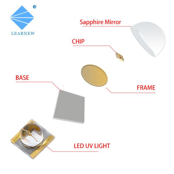 Buy cheap Ceramic 3535 UVA SMD UV LED Chip 365nm 385nm 3W 10W 50W For Inkjet Curing from wholesalers