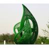 Buy cheap 5m High Green Large Garden Leaf Sculpture Outdoor Metal For Landscape from wholesalers
