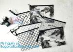 slider PVC zipper PE packing bag for underwear / clothing / cosmetic, foldable
