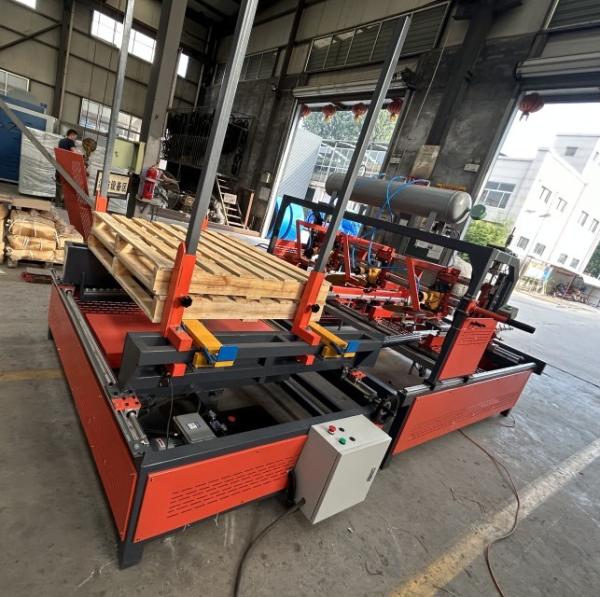 Buy cheap Automatic Wood Pallets Block Nailing Machines Nailer Pallet Machine To Make Wood Pallet from wholesalers