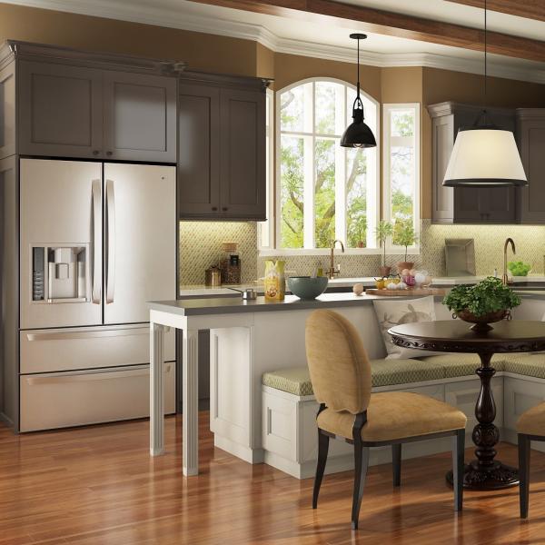 Buy cheap White Wooden Base Built In Pantry Cabinet Scandinavian Style For Kitchen from wholesalers