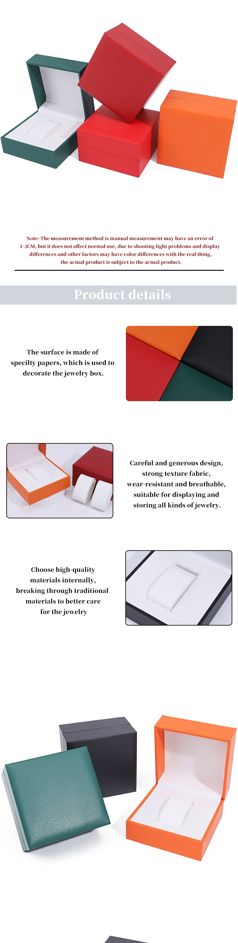 Sleek Detachable Plastic Watch Box Luxury Storage Case with Soft Velvet Lining