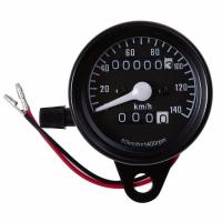 Buy cheap Black 12V Motorcycle Digital Speedometer , CE 140km/H Universal Motorcycle product