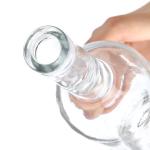 Customized Transparent Glass Gin Bottle 500ml 750ml Frosted Spirit Liquor Vodka