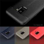 New design Soft TPU mobile phone case For Samsung Galaxy S9 Litchi leather TPU